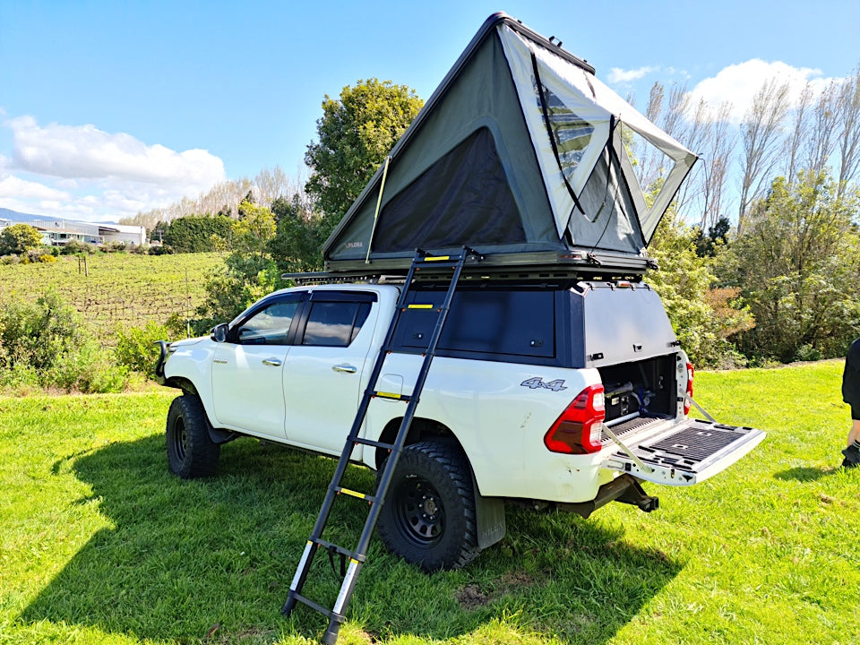 Xplora Aluminium Hard Shell Tent - Rear opening/Clam Shell