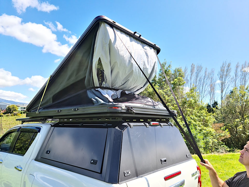 Xplora Aluminium Hard Shell Tent - Rear opening/Clam Shell