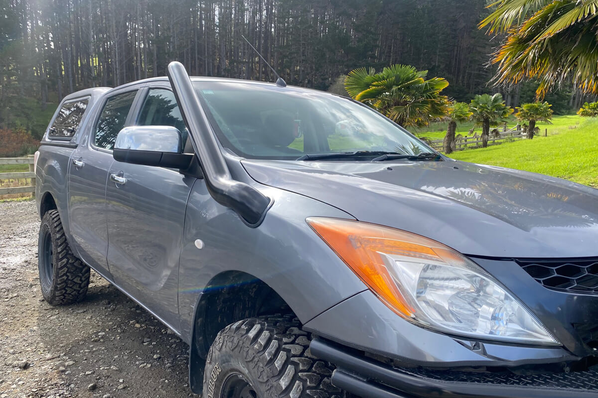 Lucas Creek 4 Inch Stainless Steel Snorkel to suit Mazda BT-50 3.2L
