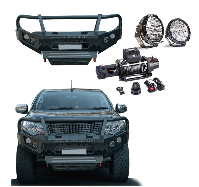 Rockarmor Gt Steel Hoop Bullbar (option for Winch and Spotties combo) to suit Mitsubishi Mq Triton (Full Bar Replacement)