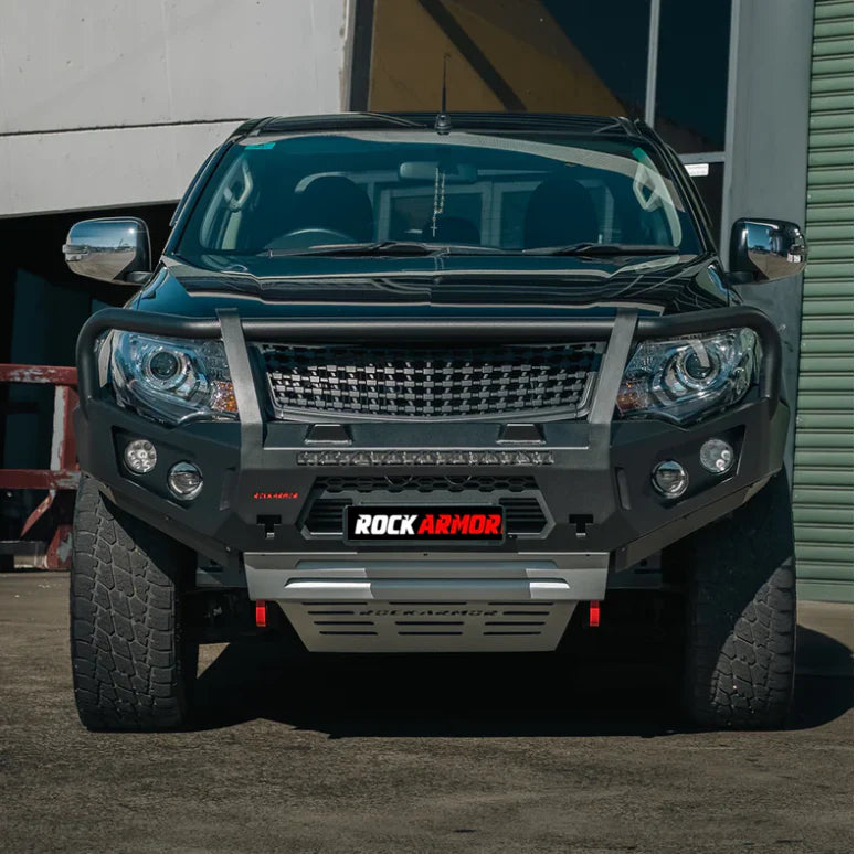 Rockarmor Gt Steel Hoop Bullbar (option for Winch and Spotties combo) to suit Mitsubishi Mq Triton (Full Bar Replacement)