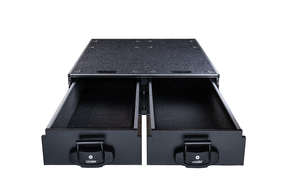 Xplora 1300mm Rear Ute Drawer - Dual top slide