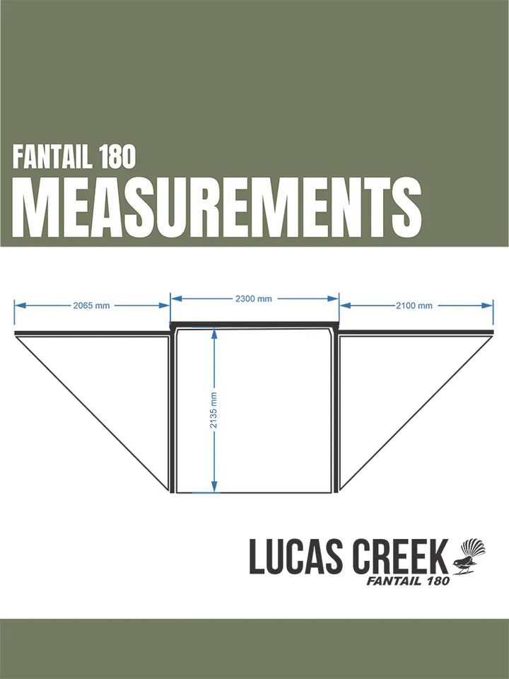 Fantail 180 Car Rooftop Awning