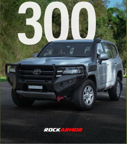 Rockarmor Gt Steel Hoop Bullbar (option for Winch and Spotties combo) to suit Toyota 300 Series 2021-2024 (Full Bar Replacement)
