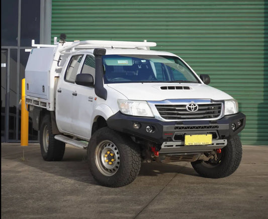 Rockarmor Gt Hoopless Steel Bullbar (option for Spotties and Winch combo) to suit Toyota Hilux N70 2005-2011