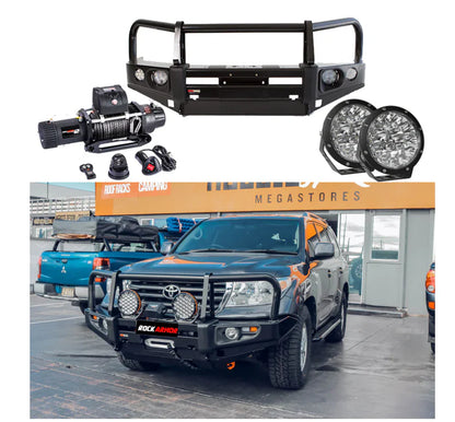 Rockarmor Premium Bullbar Frontal Combo to suit Toyota Landcruiser 200 Series 2007-2015 (Bumper Cut)